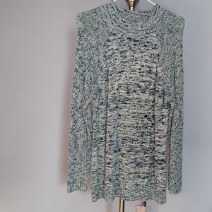 Women's long grey sweater